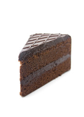 Chocolate Cake on white background