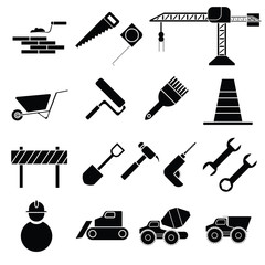 construction vector icons