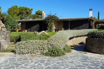 Mediterranean house and garden in Spain