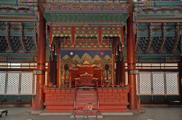 Naklejka premium Gyeongbok Palace, Seoul, Korean Republic