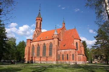 Fototapeta na wymiar Church of the Blessed Virgin Mary. Druskininkai, Lithuania