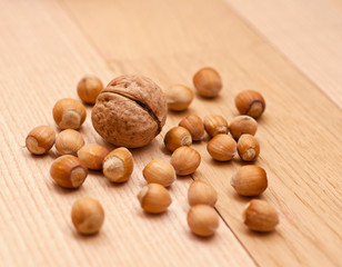 nuts on table