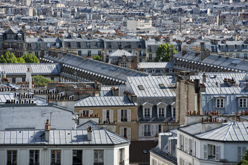 paris roofs and cityview