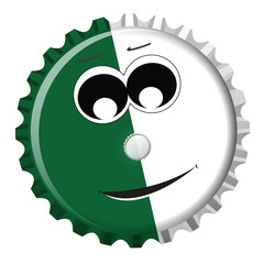 Algerien Kronkorken Smiley