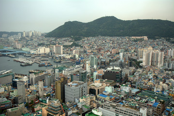 Obraz premium View from Busan Tower, Busan, Korean Republic