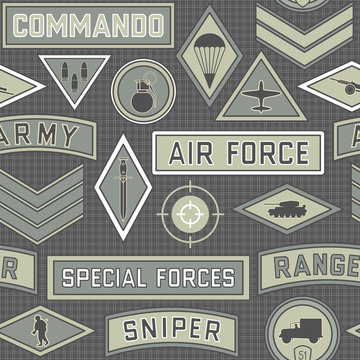 seamless military pattern 09
