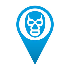 Icono localizacion simbolo mascara de lucha libre