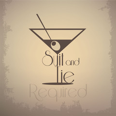 martini cocktail with olive wallpaper