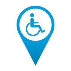 Icono localizacion simbolo minusvalido © teracreonte