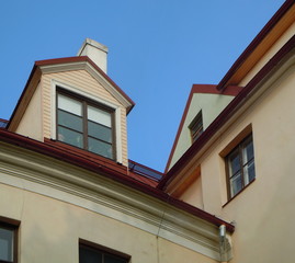 Red roof and dormer