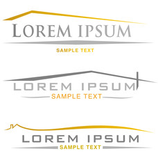 house symbol set isolated