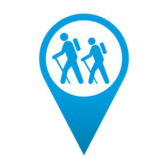Icono localizacion simbolo senderismo