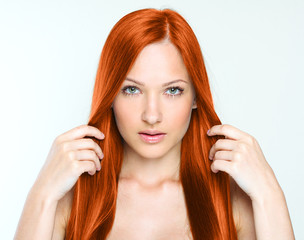 Beautiful Woman with Healthy Long Hair