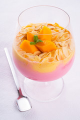 Fototapeta na wymiar mango fruit cocktail