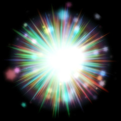 Colorful Light Burst