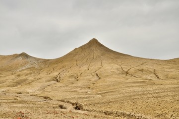 Muddy volcano peak view
