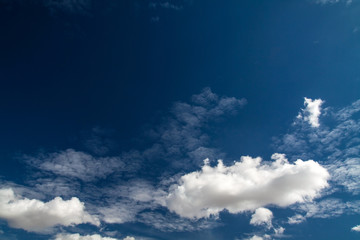 Naklejka na ściany i meble Blue sky with white clouds series 03
