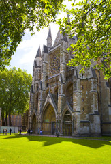 Fototapeta na wymiar Westminster abbey, London