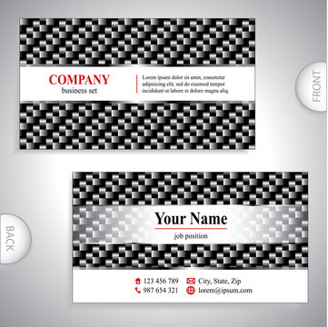 Universal luxury carbon business card
