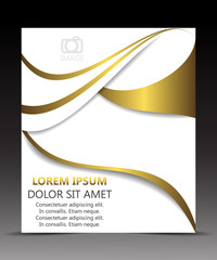 Fototapeta premium Business flyer template or corporate banner
