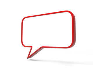 Naklejka premium Red Speech Bubbles