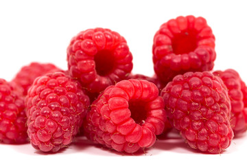 ripe red raspberry