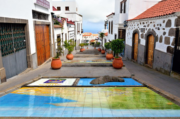 Obraz na płótnie Canvas Firgas Paseo de Canarias