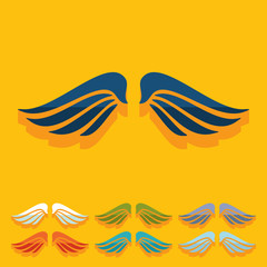 Fototapeta premium Flat design: wing