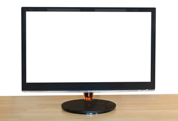 computer black widescreen display cutout screen