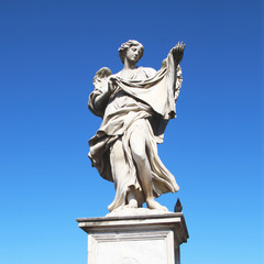 Obraz premium Italie / Rome - Statue du Pont Saint-Ange 