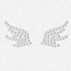 pills concept: wing, feather, angel