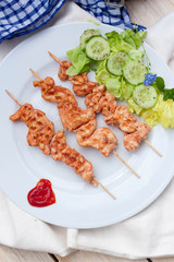 szaszłyki z kurczaka © dusiowa