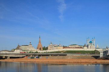 Kazanka river and Kazan Kremlin