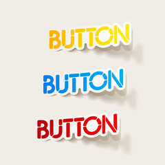 realistic design element: button