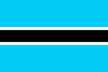 Obraz premium Botswana Flag