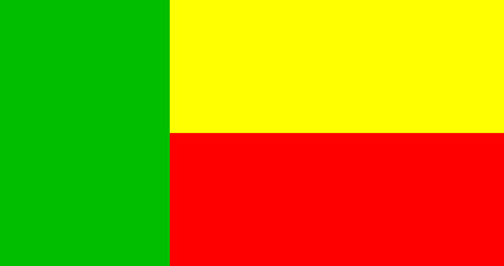Fototapeta premium Benin Flag
