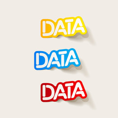 realistic design element: DATA