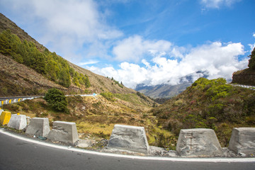 road in the mountains in Merida. Andes. Venezuela.