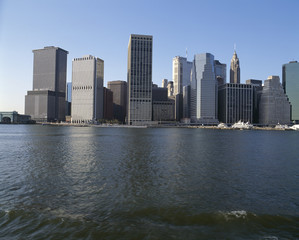 Naklejka premium Obraz miasta