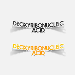 realistic design element: Deoxyribonucleic acid