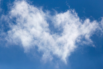 clouds in the blue in the sky