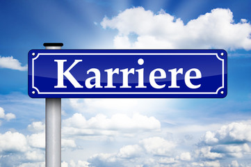 Schild Antik mit Karriere