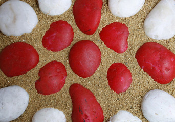 stone in sand of floor texture
