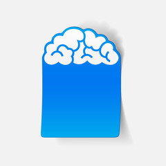 realistic design element: cloud
