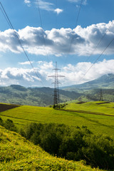 Obraz premium Mountains in clouds in Ukraine