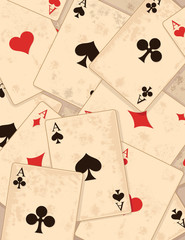 Background with card suits