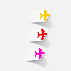 Obraz premium realistic design element: plane