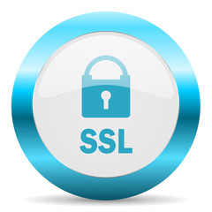 ssl blue glossy icon