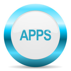 apps blue glossy icon