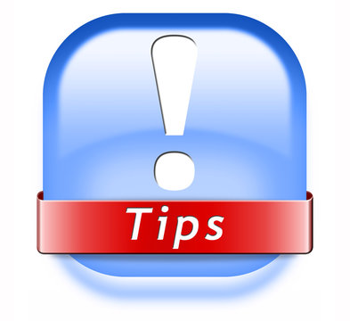 helpful tips button